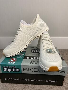 New Skechers Glide-Step Pro Soft Mirage Women’s White Size 10